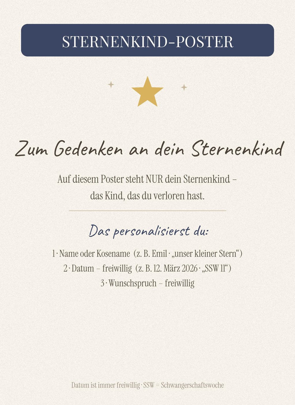 Sternenkind – Ultraschallbild als Herz Ansicht 2