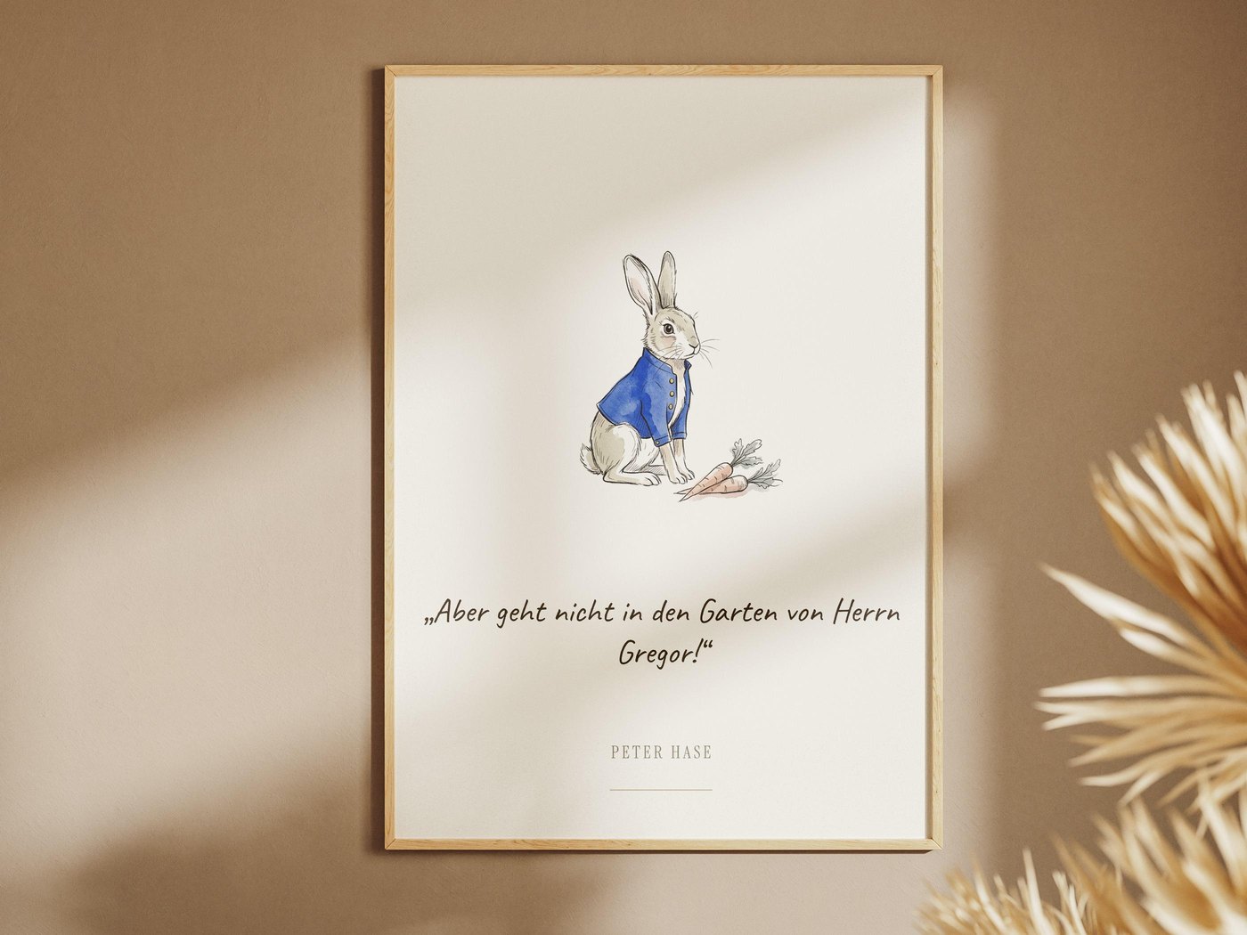 Peter Hase – Kinderbild mit Zitat Ansicht 2