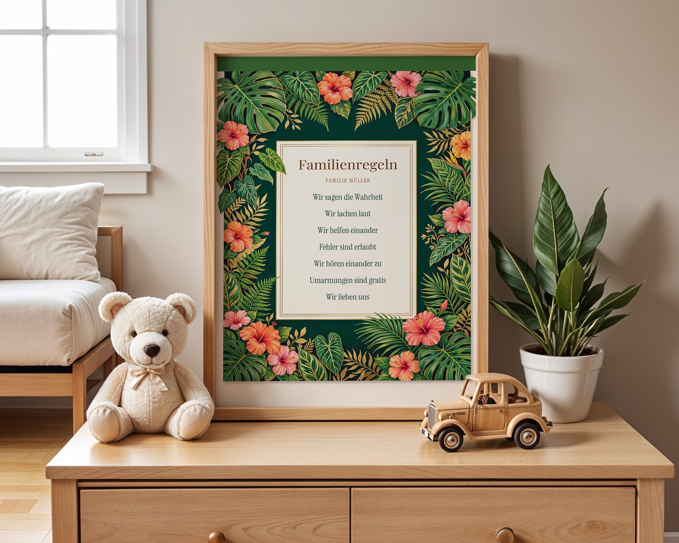 Hausregeln mit Familienname Ansicht 3