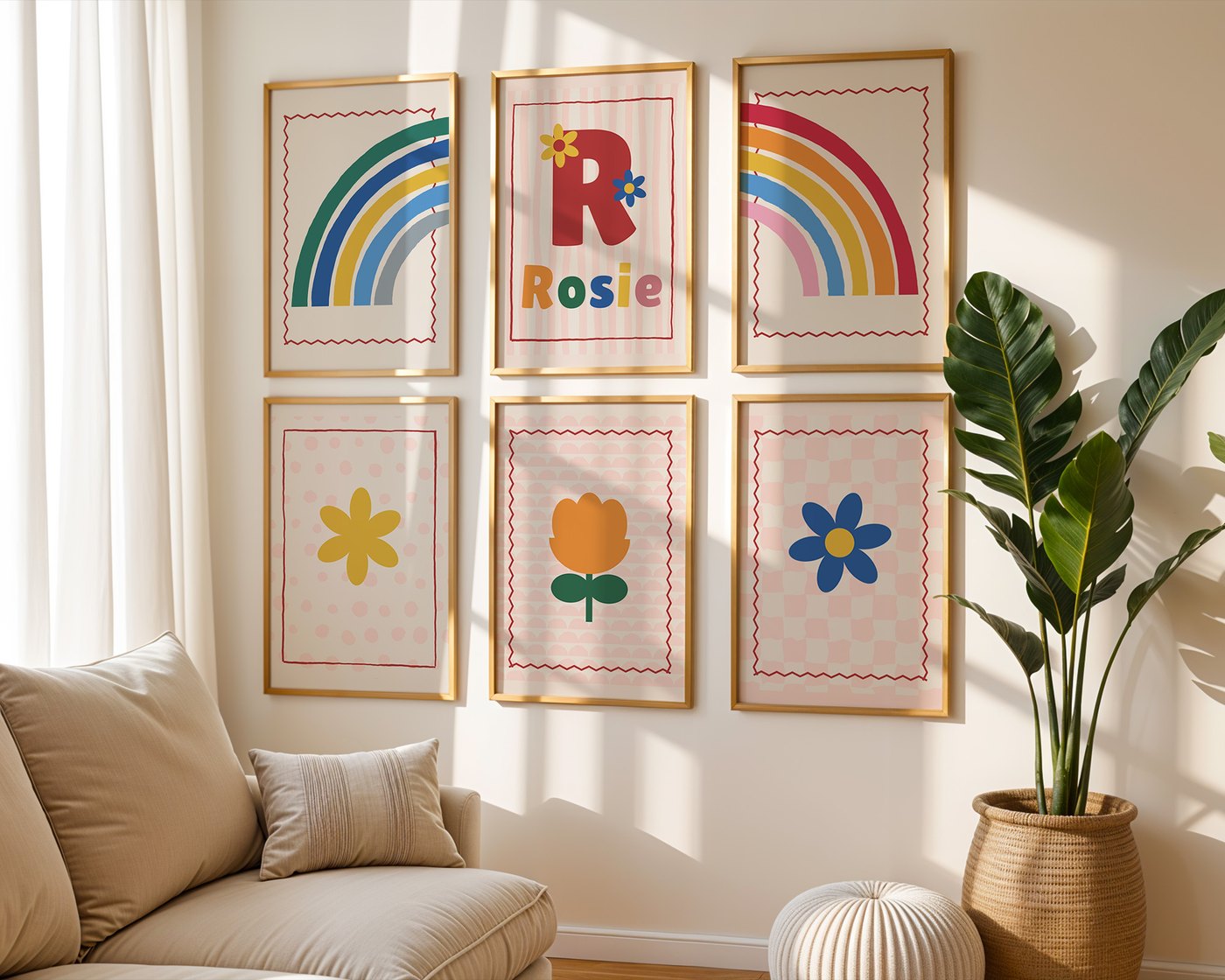 Poster von Walleria im Kinderzimmer, Ansicht 1