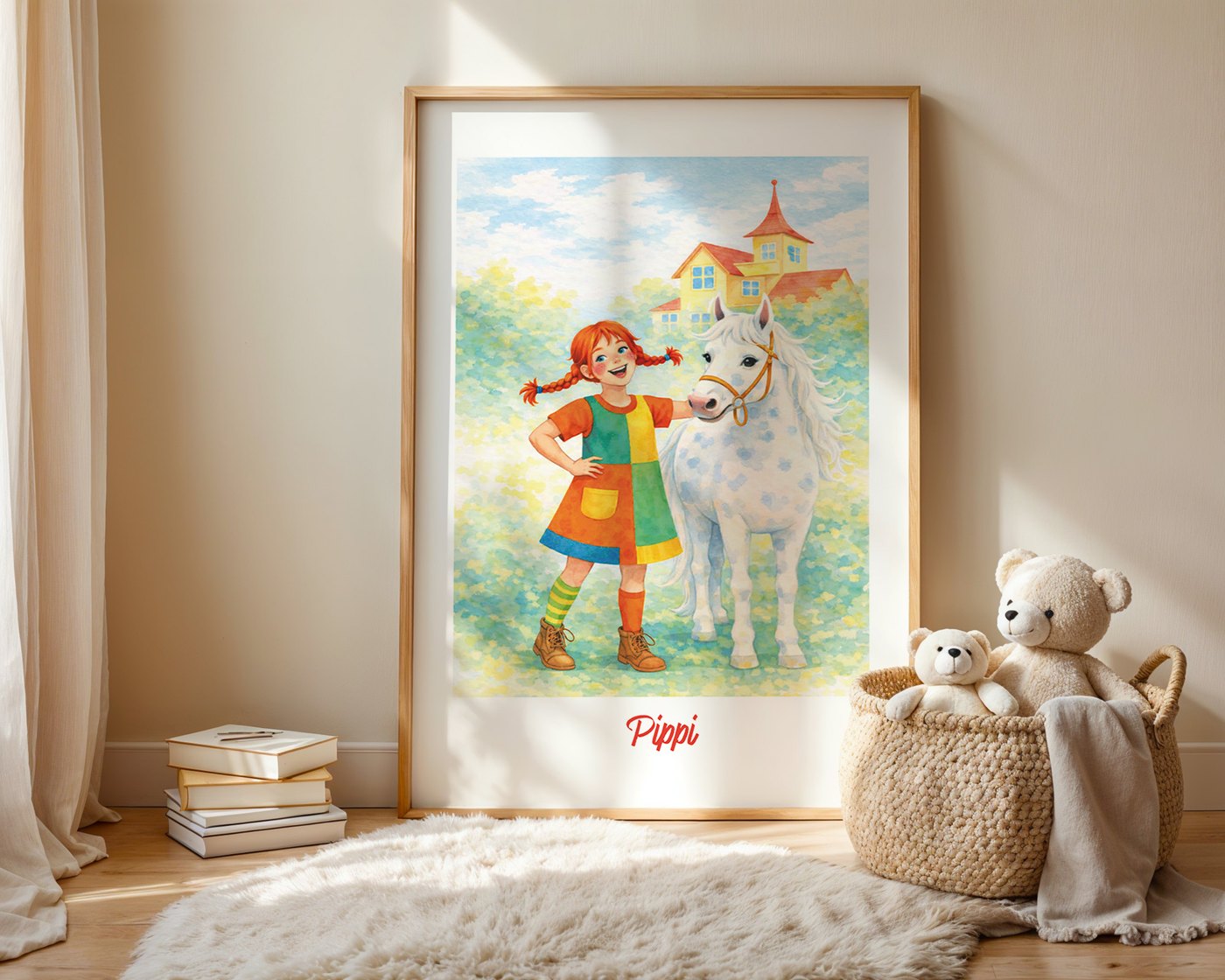 Pippi mit ihrem Pferd Ansicht 2