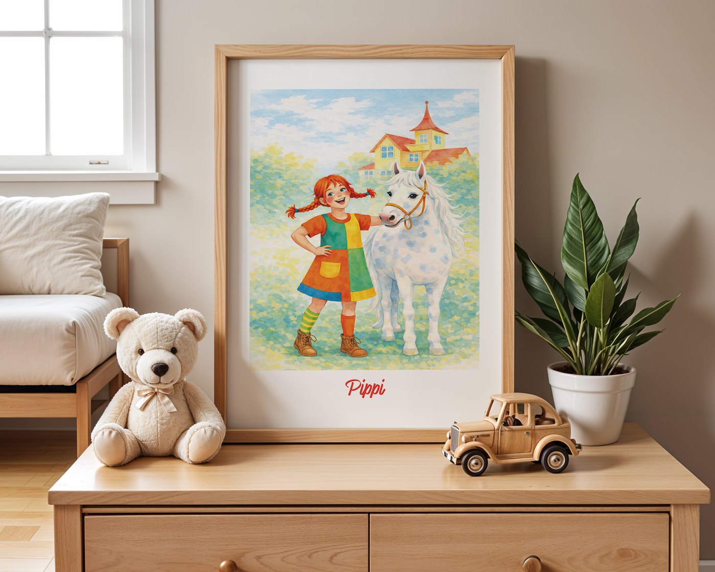 Pippi mit ihrem Pferd Ansicht 3