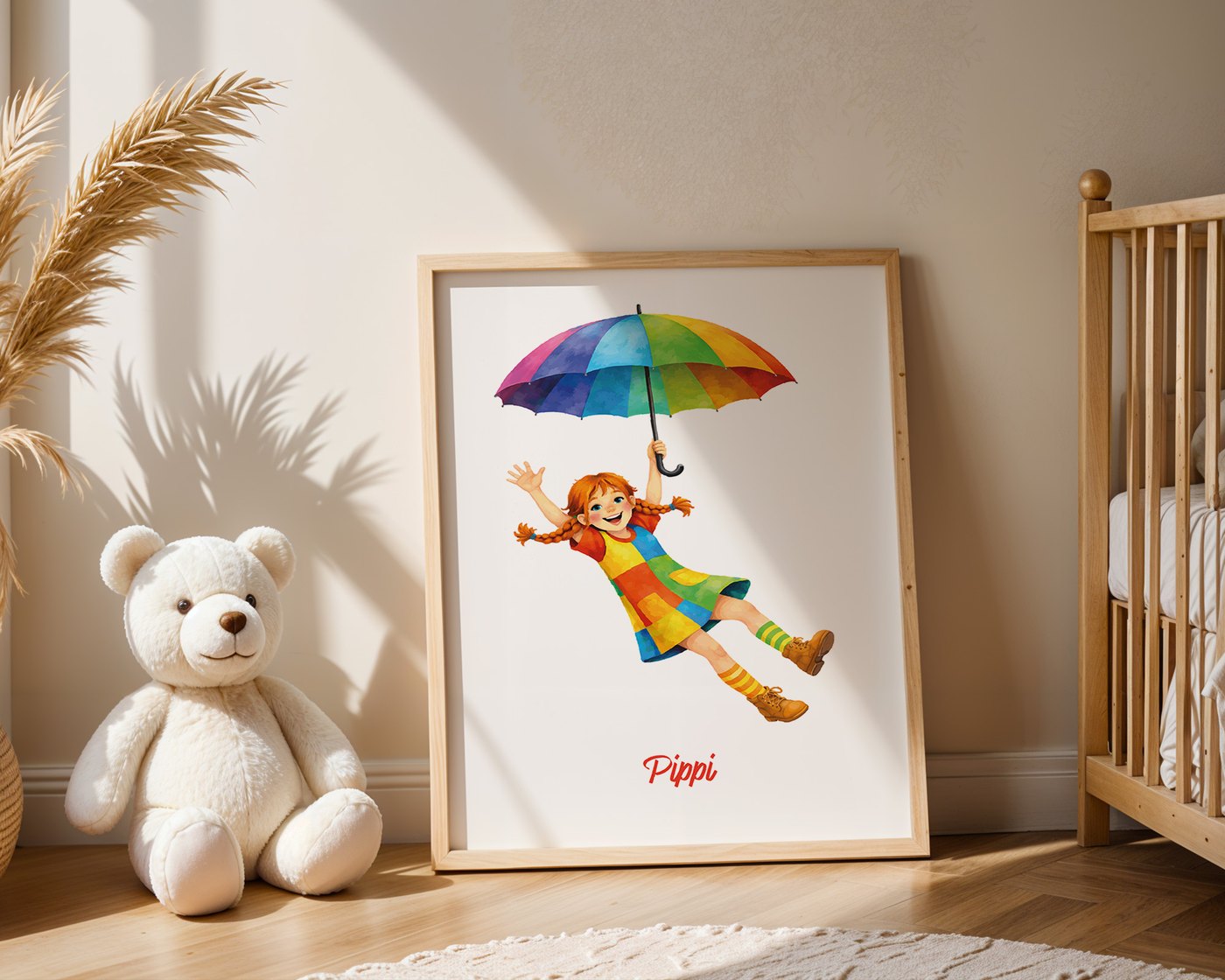 Pippi mit Regenschirm Ansicht 4