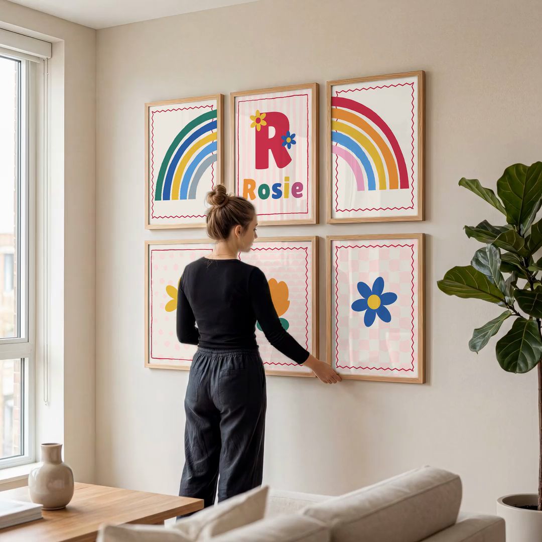 Namensposter-Set im Kinderzimmer