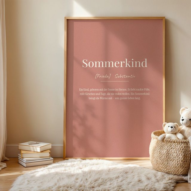 Sommerkind (Definition) im Kinderzimmer