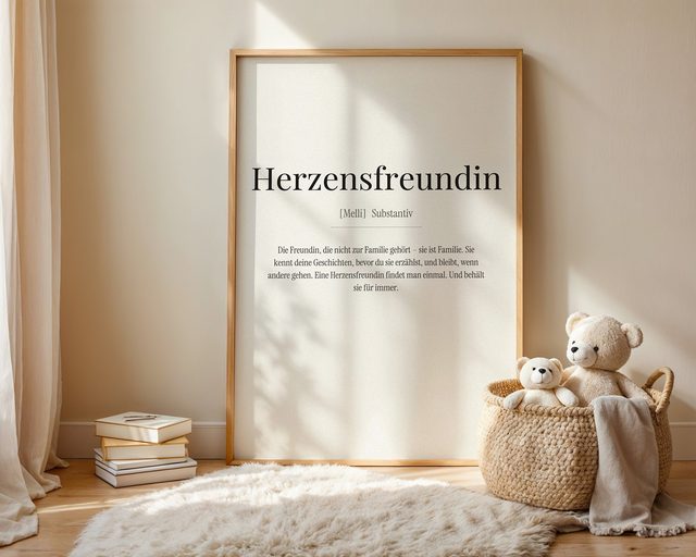 Herzensfreundin (Definition) im Kinderzimmer