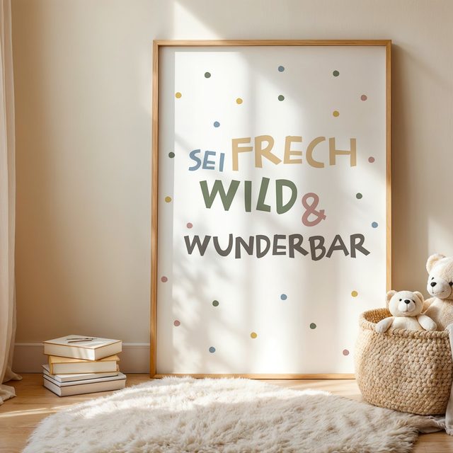 Sei frech wild und wunderbar im Kinderzimmer