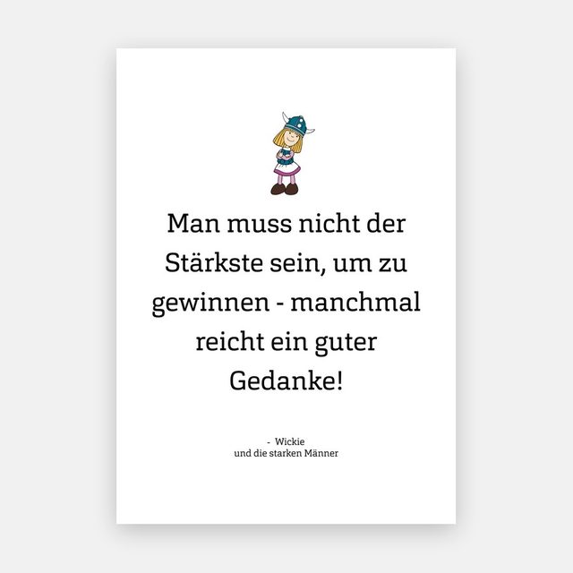 Wickie - Vicky the Viking - Spruch - Wickie und die starken Männer – Motiv