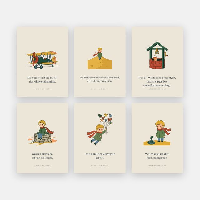 „Kleiner Prinz“ set of 6 – The Journey – design