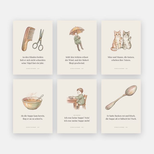 Struwwelpeter 6er-Set – Motiv