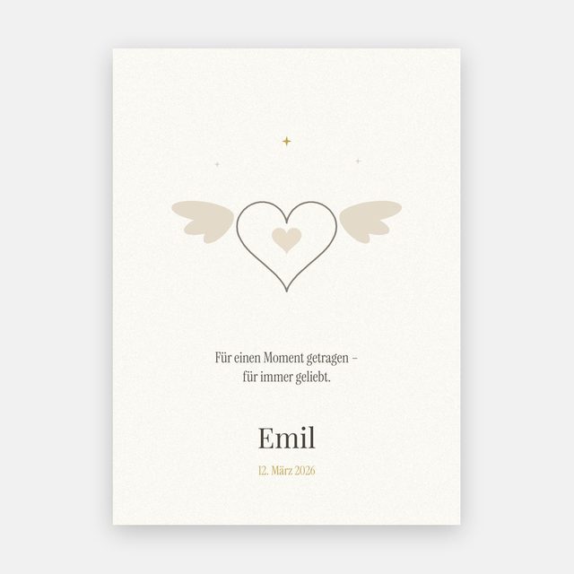 Angel baby – "Herz mit Flügeln" (Heart with wings) – design
