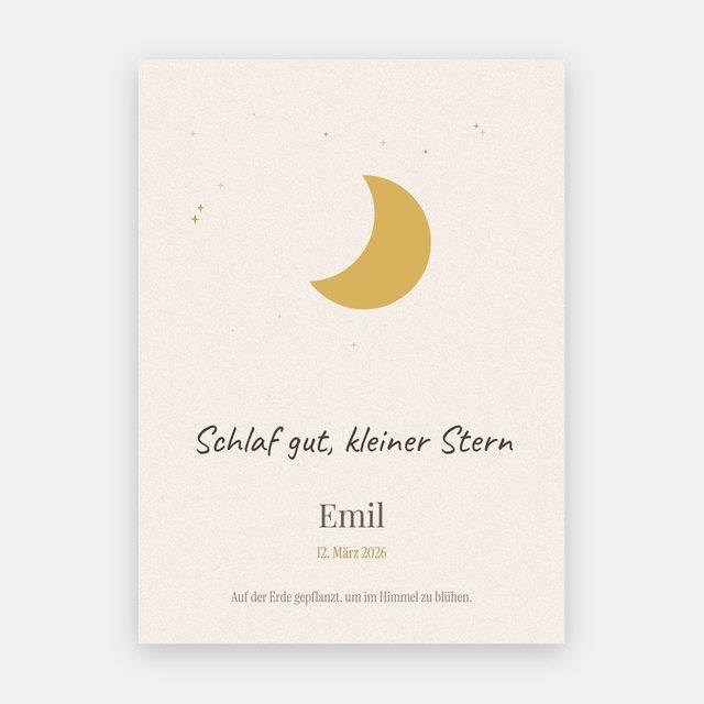 Sternenkind – Goldener Mond – Motiv