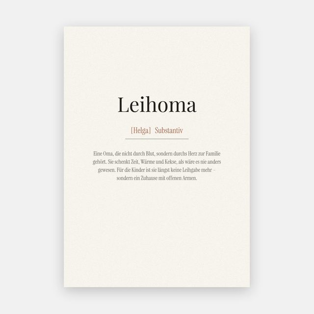 Leihoma (Definition) – Motiv