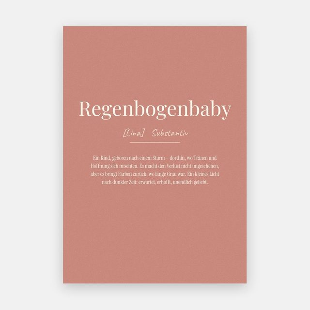 Regenbogenbaby (Definition) – Motiv