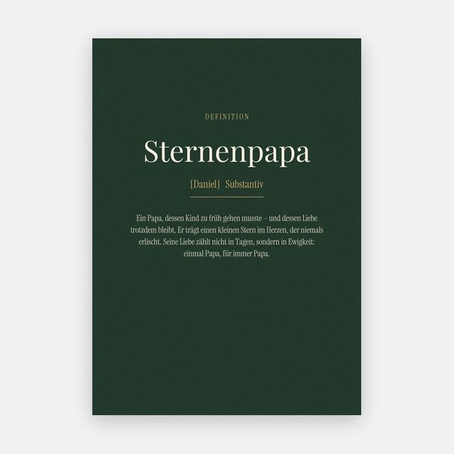 "Sternenpapa" (Definition) – design
