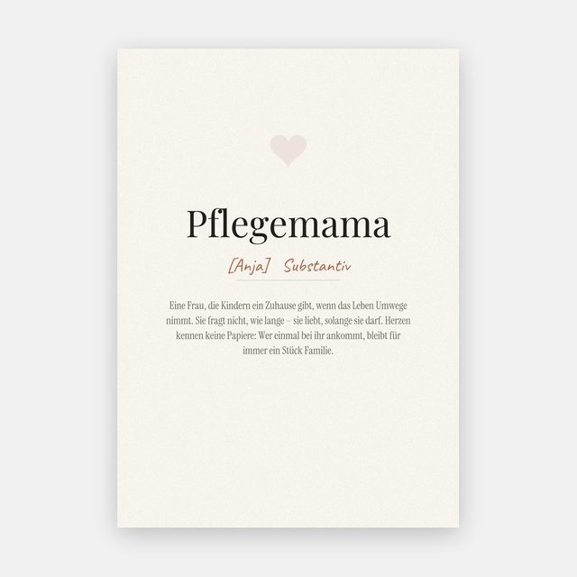 "Pflegemama" (Definition) – design