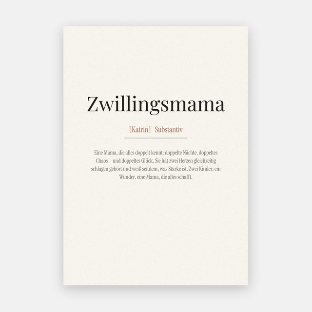 Zwillingsmama (Definition) – Motiv
