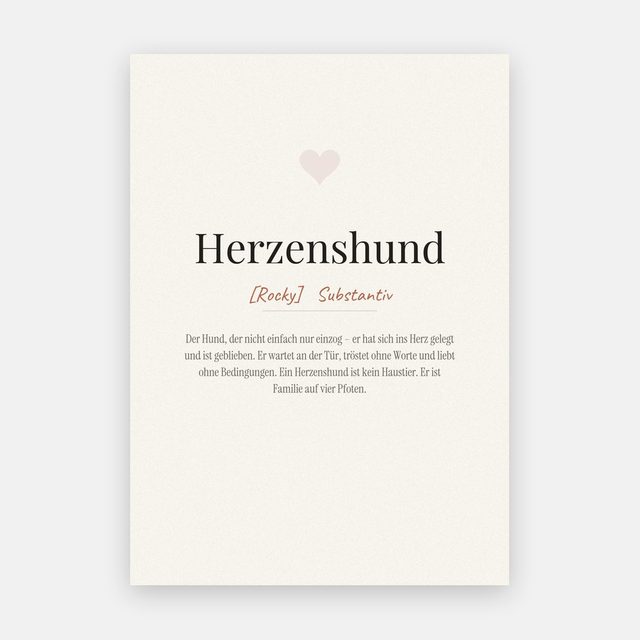 Herzenshund (Definition) – Motiv