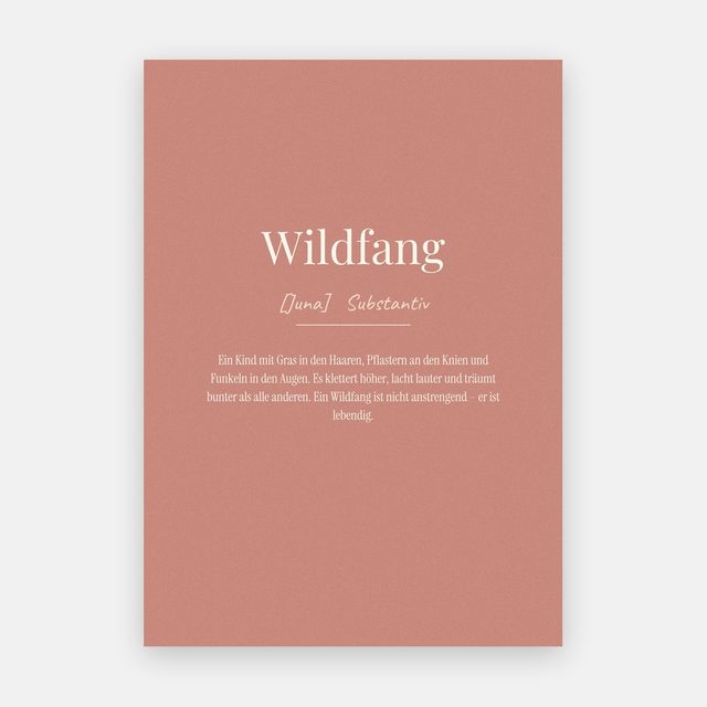 Wildfang (Definition) – Motiv