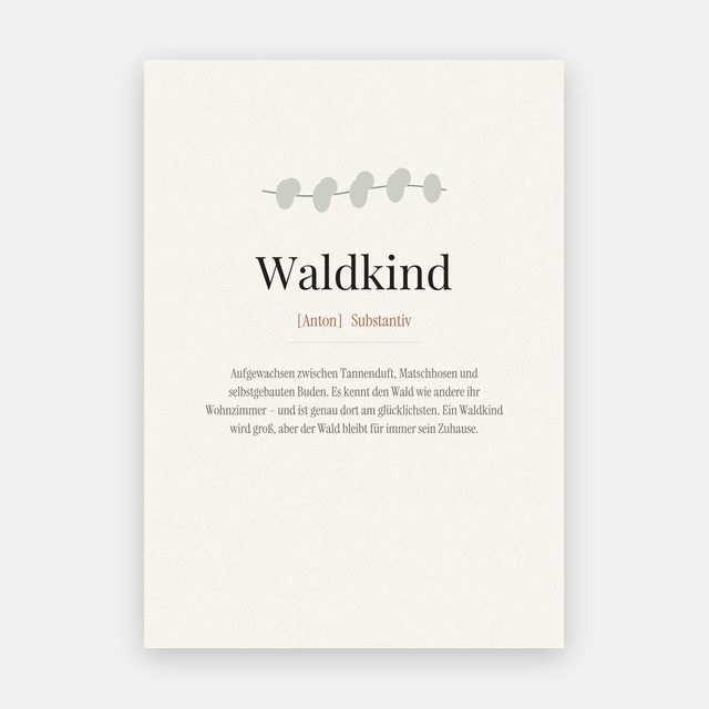 Waldkind (Definition) – Motiv