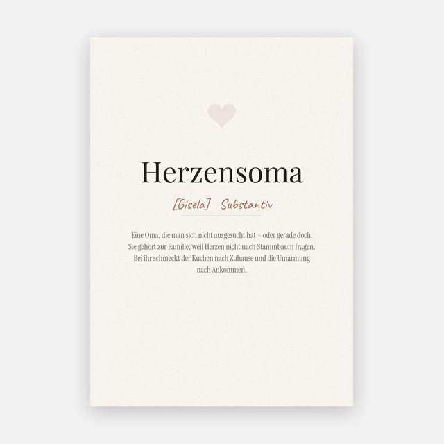 Herzensoma (Definition) – Motiv