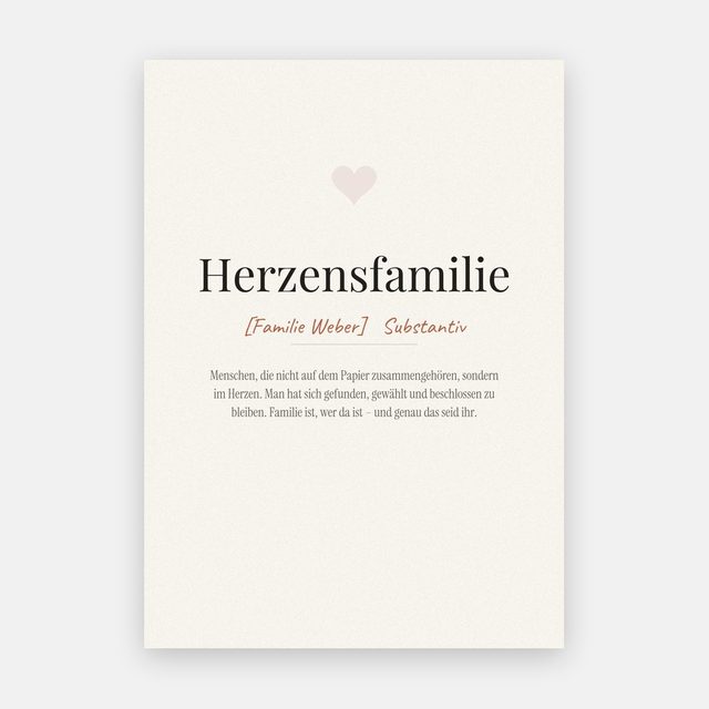 Herzensfamilie (Definition) – Motiv