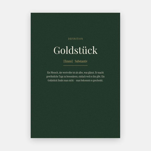 Goldstück (Definition) – Motiv