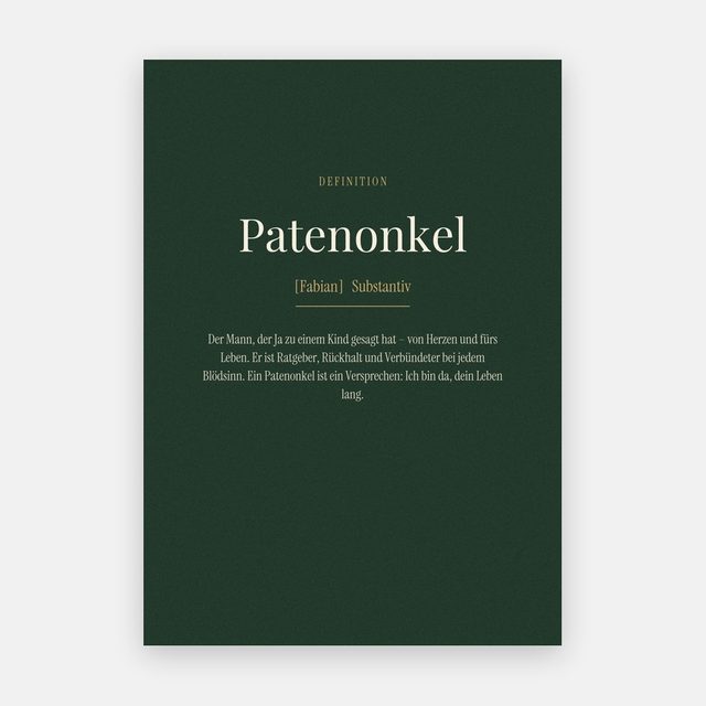 Patenonkel (Definition) – Motiv
