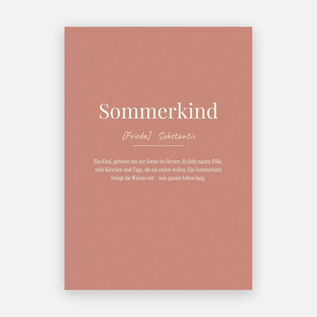 Sommerkind (Definition) – Motiv