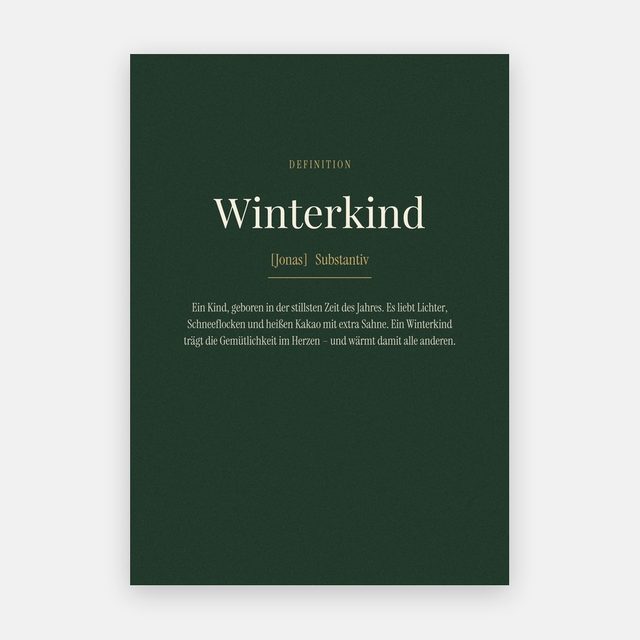 Winterkind (Definition) – Motiv