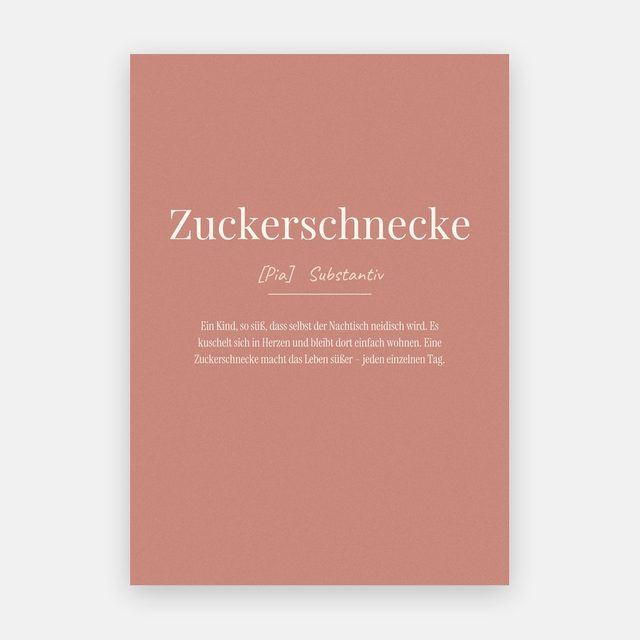 „Zuckerschnecke“ (sweetie definition) – design