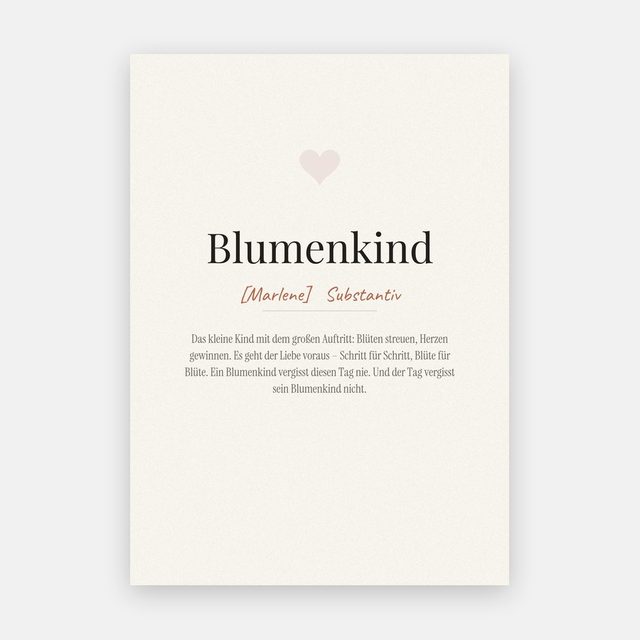 Blumenkind (Definition) – Motiv