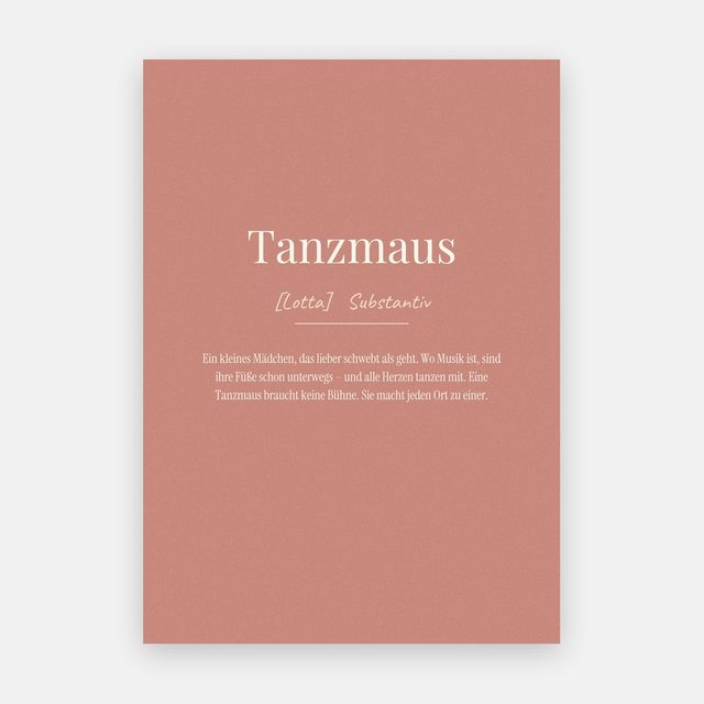 "Tanzmaus" (Definition) – design