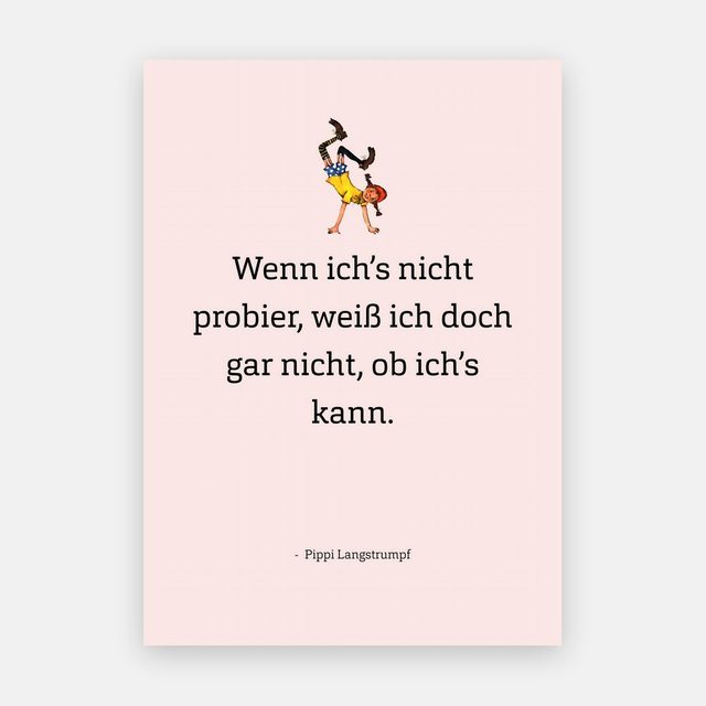 Pippi Langstrumpf (Zitat) – Motiv