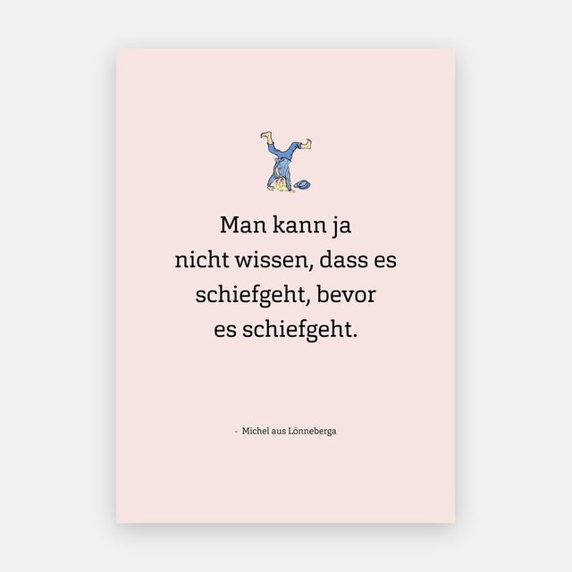 Michel aus Lönneberga (Zitat) – Motiv