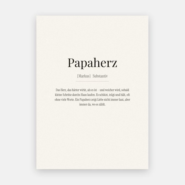 Papaherz – Motiv