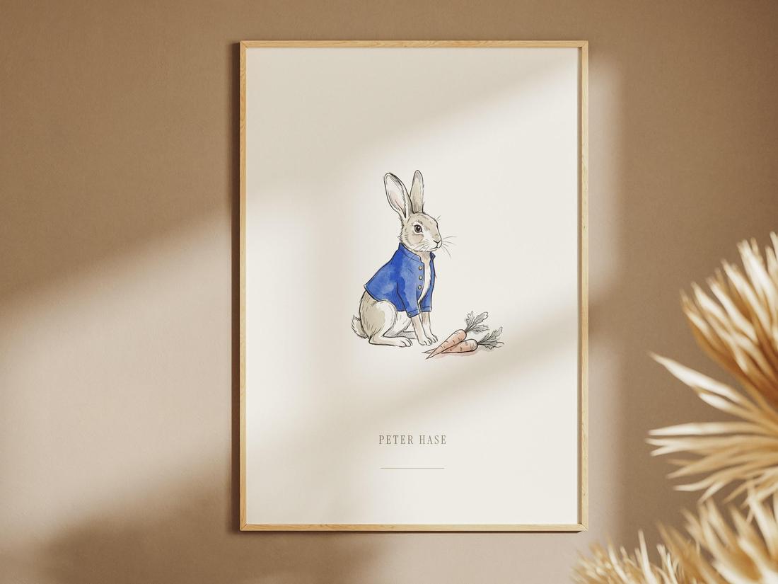 Peter-Hase-Poster im Kinderzimmer